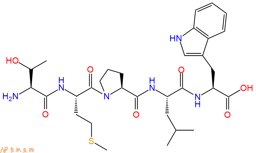 专肽生物产品H2N-Thr-Met-Pro-Leu-Trp-OH