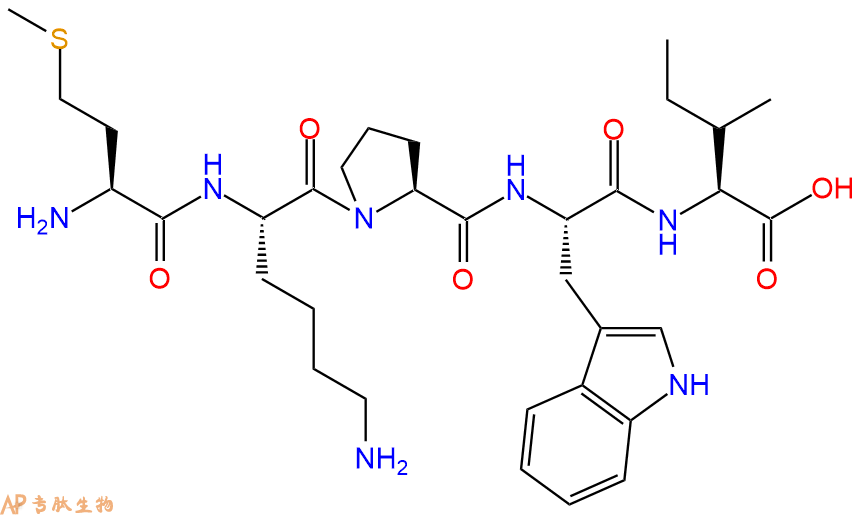 专肽生物产品H2N-Met-Lys-Pro-Trp-Ile-OH