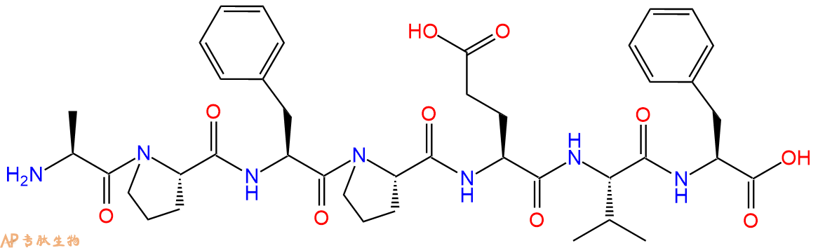 专肽生物产品H2N-Ala-Pro-Phe-Pro-Glu-Val-Phe-OH