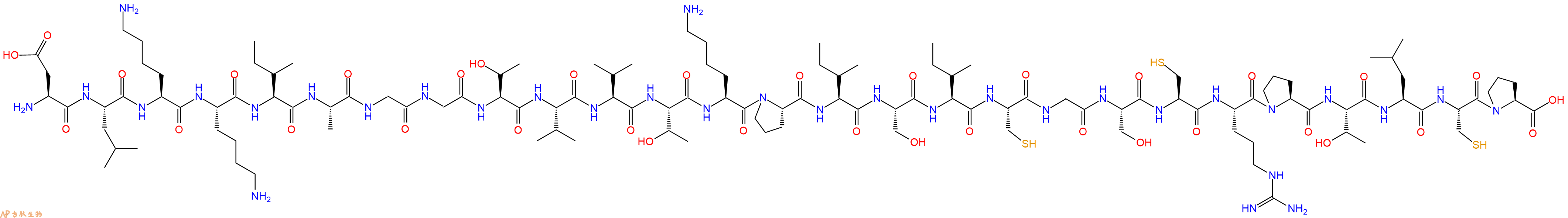 专肽生物产品H2N-Asp-Leu-Lys-Lys-Ile-Ala-Gly-Gly-Thr-Val-Val-Thr-Lys-Pro-Ile-Ser-Ile-Cys-Gly-Ser-Cys-Arg-Pro-Thr-Leu-Cys-Pro-OH