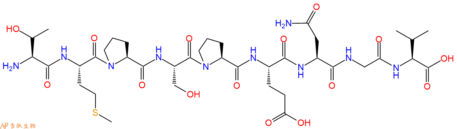 专肽生物产品H2N-Thr-Met-Pro-Ser-Pro-Glu-Asn-Gly-Val-OH