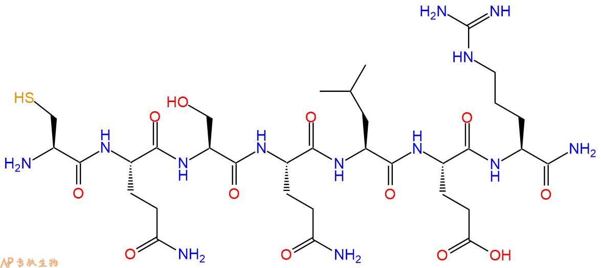 专肽生物产品H2N-Cys-Gln-Ser-Gln-Leu-Glu-Arg-CONH2