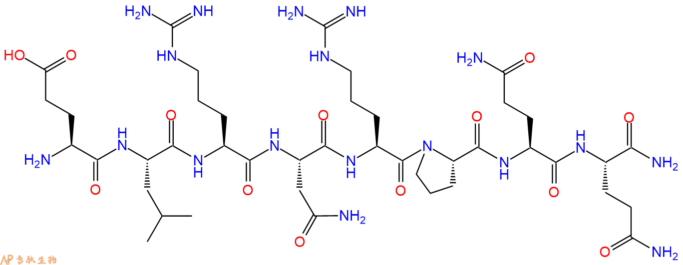 专肽生物产品H2N-Glu-Leu-Arg-Asn-Arg-Pro-Gln-Gln-CONH2