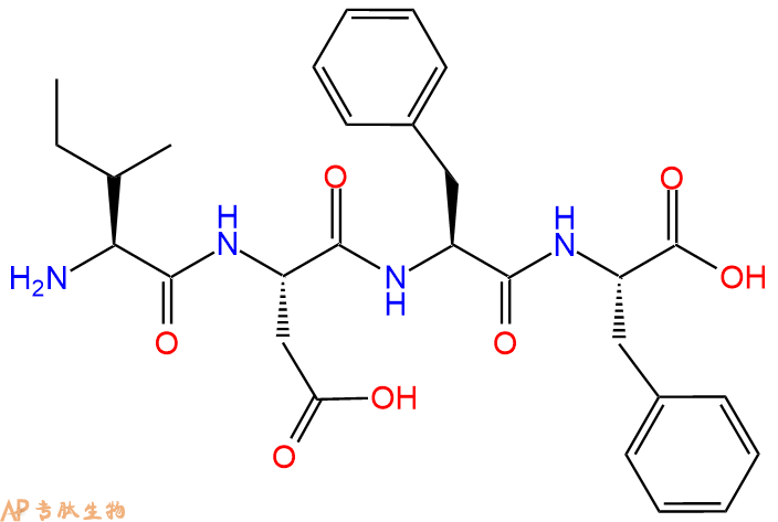 专肽生物产品H2N-Ile-Asp-Phe-Phe-OH