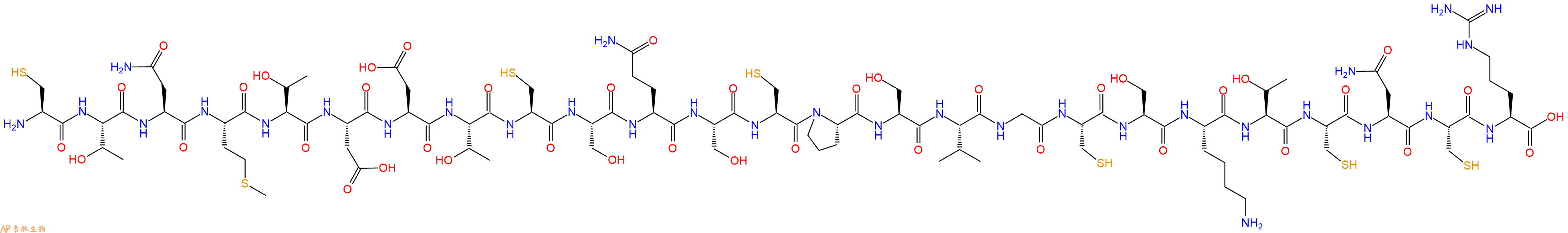 专肽生物产品H2N-Cys-Thr-Asn-Met-Thr-Asp-Asp-Thr-Cys-Ser-Gln-Ser-Cys-Pro-Ser-Val-Gly-Cys-Ser-Lys-Thr-Cys-Asn-Cys-Arg-OH