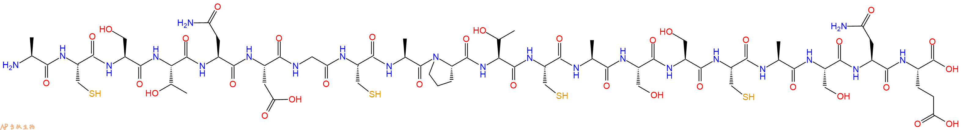 专肽生物产品H2N-Ala-Cys-Ser-Thr-Asn-Asp-Gly-Cys-Ala-Pro-Thr-Cys-Ala-Ser-Ser-Cys-Ala-Ser-Asn-Glu-OH