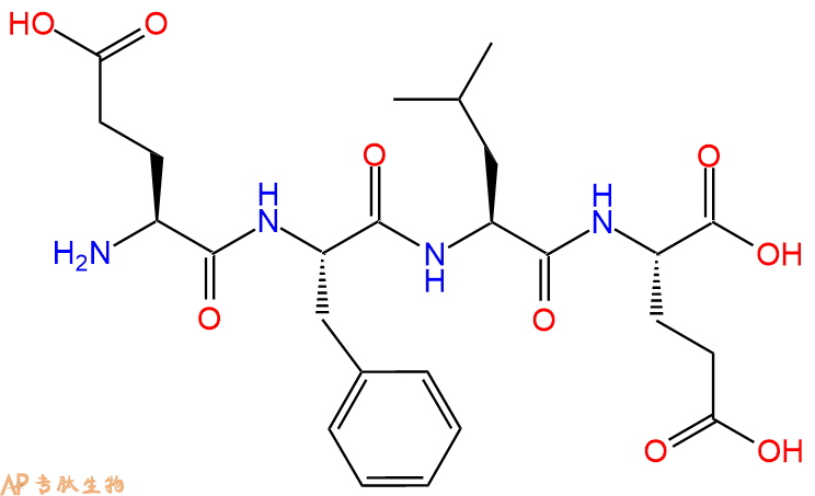 专肽生物产品H2N-Glu-Phe-Leu-Glu-OH