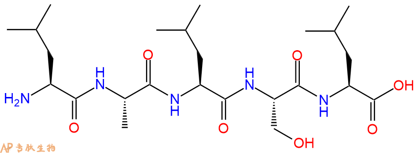 专肽生物产品H2N-Leu-Ala-Leu-Ser-Leu-OH