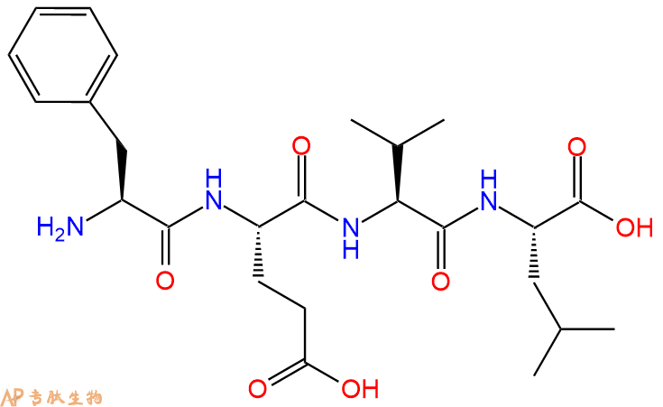 专肽生物产品H2N-Phe-Glu-Val-Leu-OH