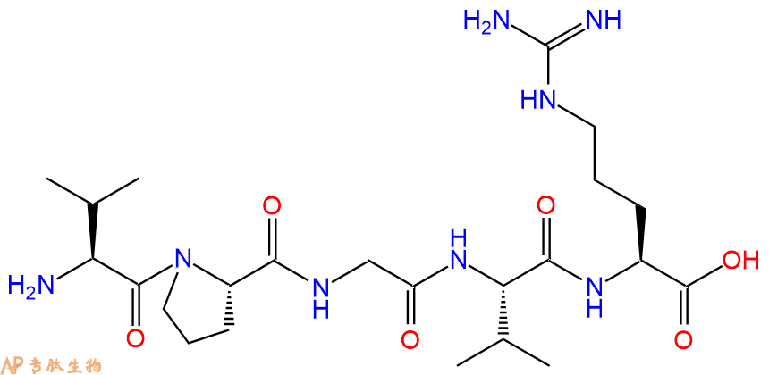 专肽生物产品H2N-Val-Pro-Gly-Val-Arg-OH