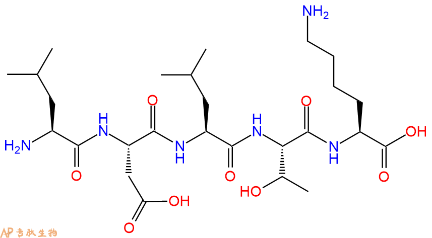 专肽生物产品H2N-Leu-Asp-Leu-Thr-Lys-OH