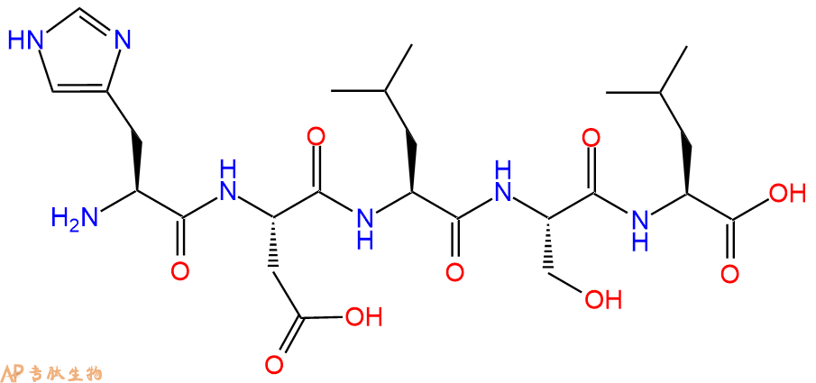 专肽生物产品H2N-His-Asp-Leu-Ser-Leu-OH