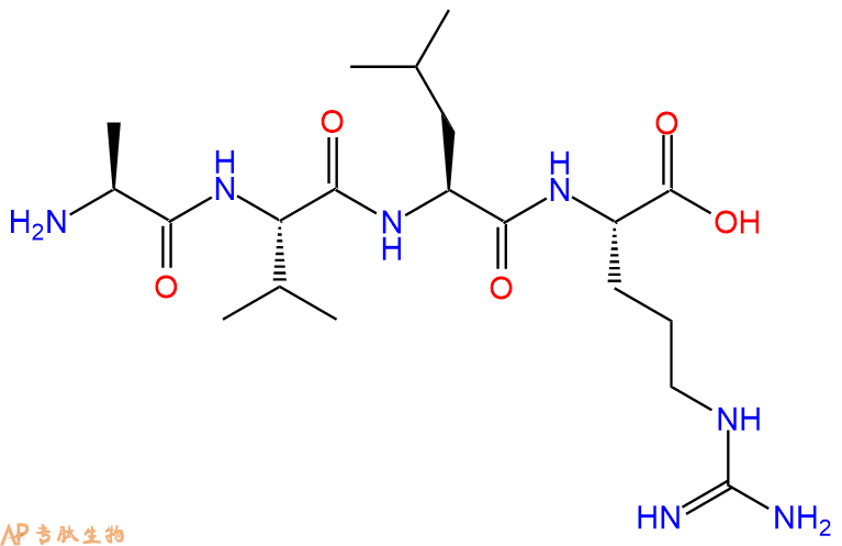 专肽生物产品H2N-Ala-Val-Leu-Arg-OH