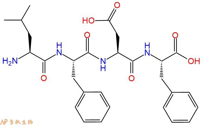 专肽生物产品H2N-Leu-Phe-Asp-Phe-OH