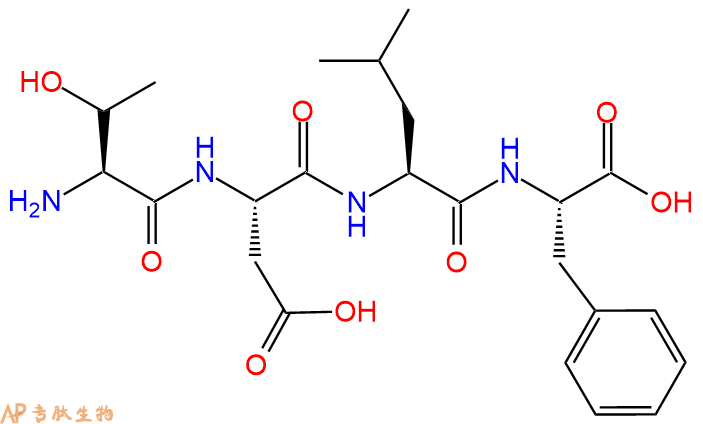 专肽生物产品H2N-Thr-Asp-Leu-Phe-OH