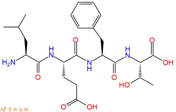 专肽生物产品H2N-Leu-Glu-Phe-Thr-OH