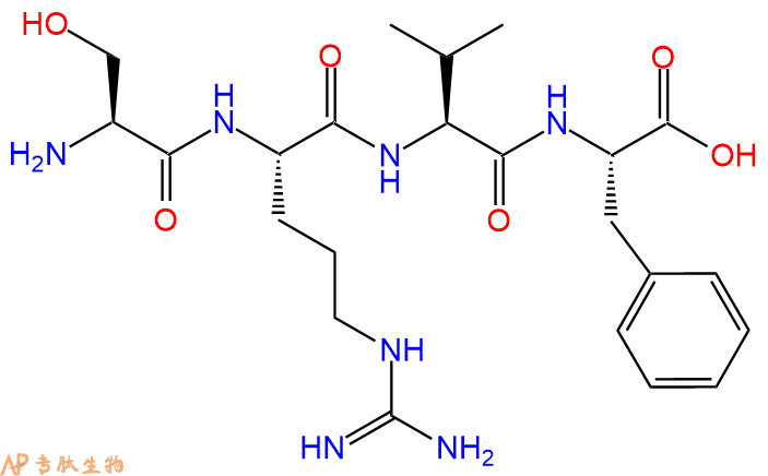 专肽生物产品H2N-Ser-Arg-Val-Phe-OH