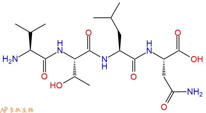 专肽生物产品H2N-Val-Thr-Leu-Asn-OH