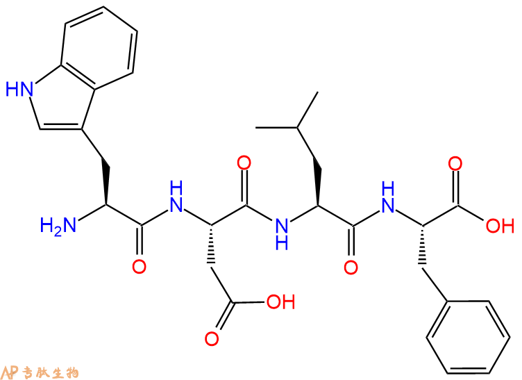 专肽生物产品H2N-Trp-Asp-Leu-Phe-OH