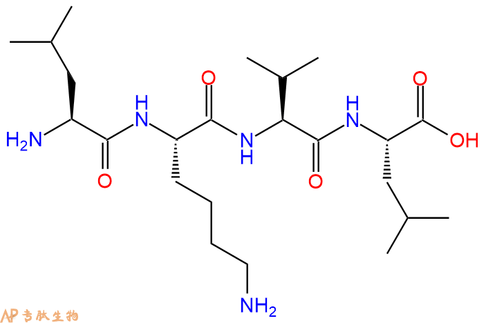 专肽生物产品H2N-Leu-Lys-Val-Leu-OH