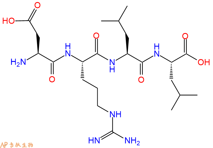 专肽生物产品H2N-Asp-Arg-Leu-Leu-OH