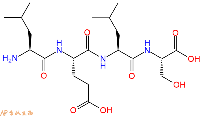 专肽生物产品H2N-Leu-Glu-Leu-Ser-OH