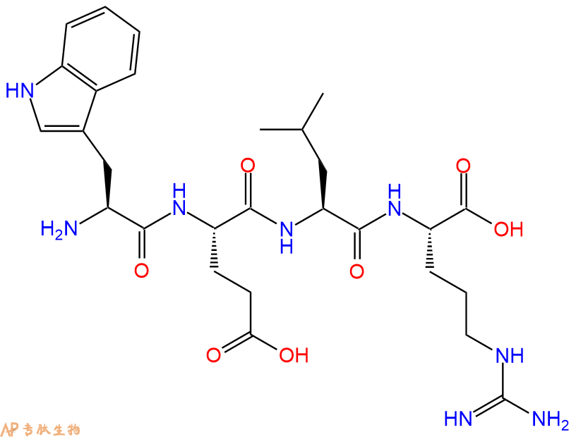 专肽生物产品H2N-Trp-Glu-Leu-Arg-OH