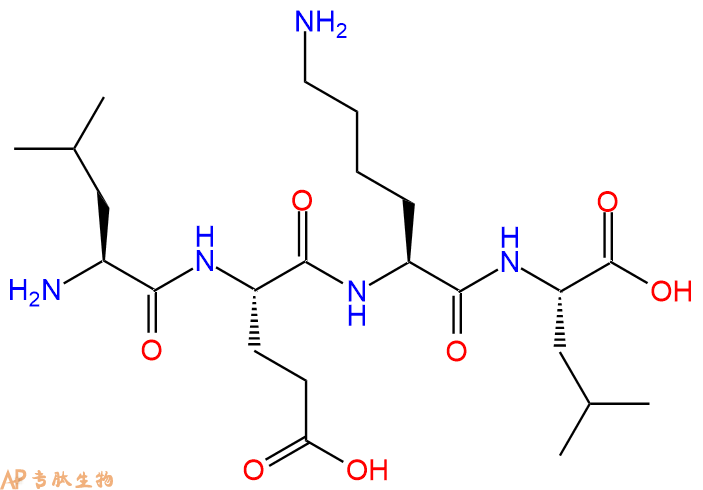 专肽生物产品H2N-Leu-Glu-Lys-Leu-OH