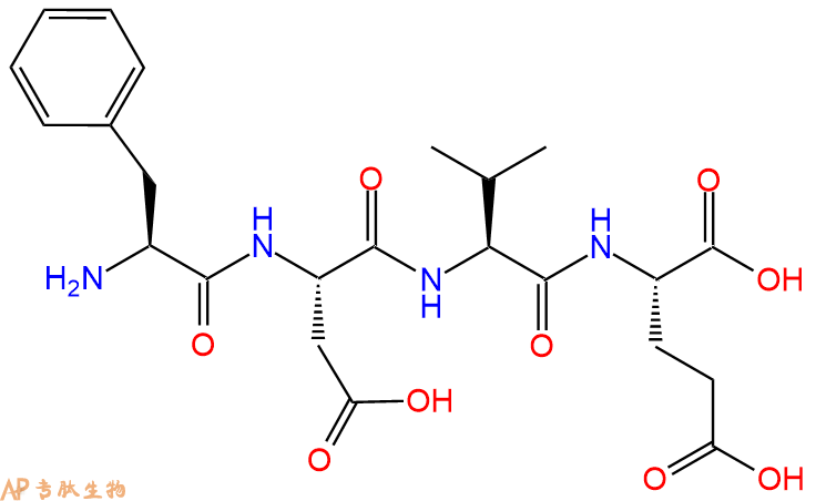 专肽生物产品H2N-Phe-Asp-Val-Glu-OH
