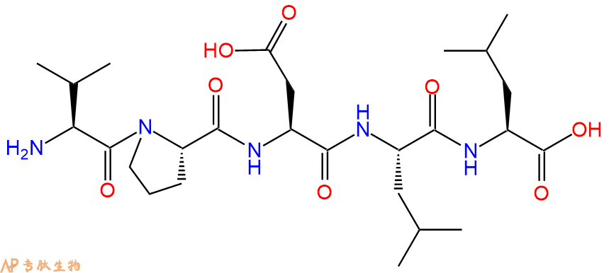 专肽生物产品H2N-Val-Pro-Asp-Leu-Leu-OH
