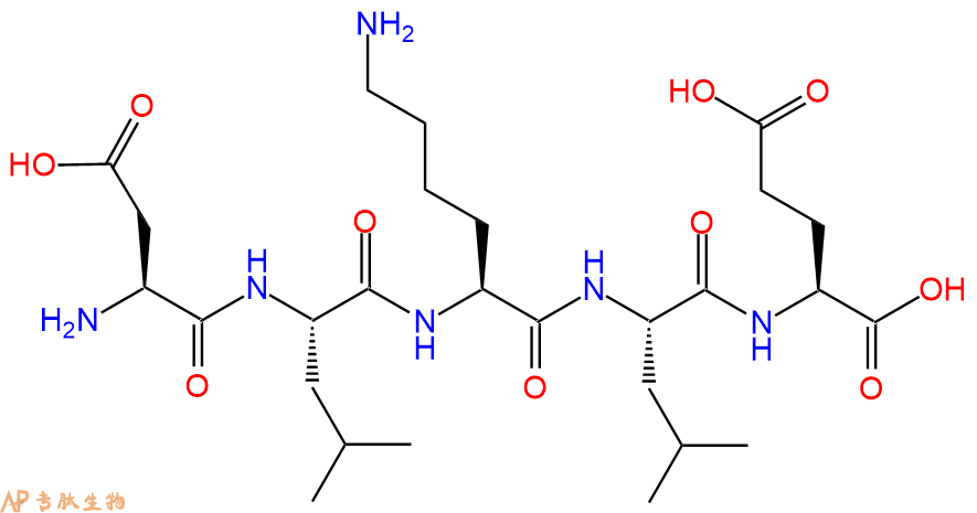 专肽生物产品H2N-Asp-Leu-Lys-Leu-Glu-OH