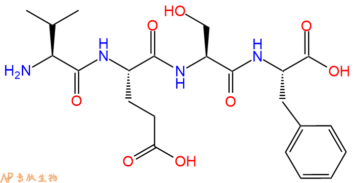专肽生物产品H2N-Val-Glu-Ser-Phe-OH