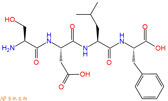 专肽生物产品H2N-Ser-Asp-Leu-Phe-OH