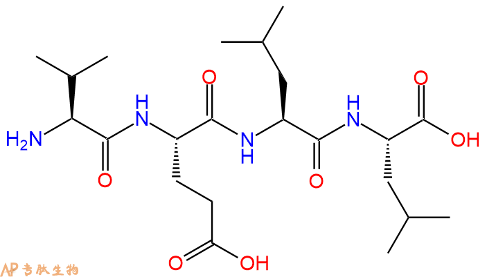 专肽生物产品H2N-Val-Glu-Leu-Leu-OH