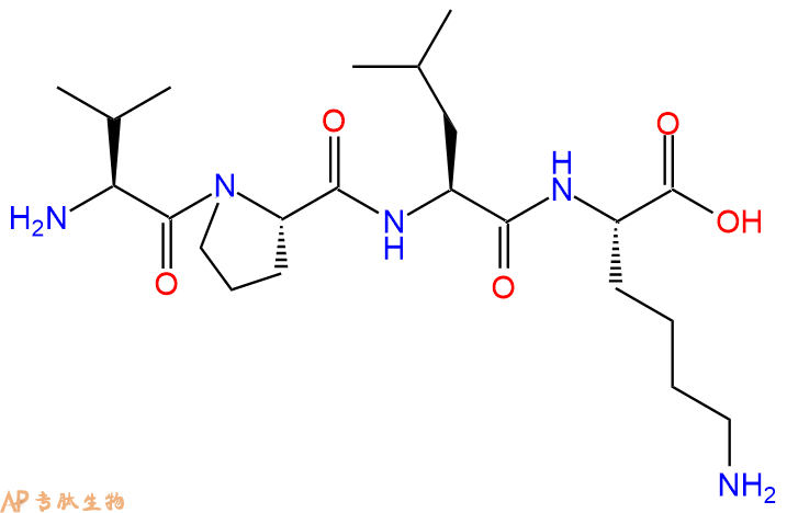 专肽生物产品H2N-Val-Pro-Leu-Lys-OH