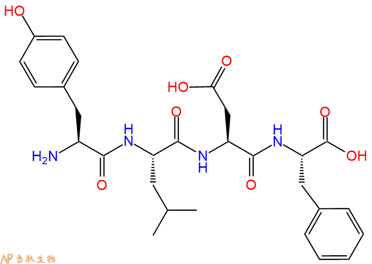 专肽生物产品H2N-Tyr-Leu-Asp-Phe-OH