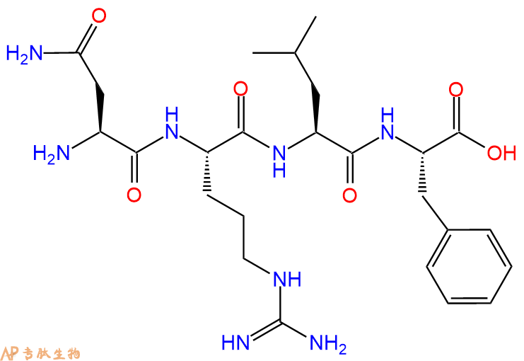 专肽生物产品H2N-Asn-Arg-Leu-Phe-OH