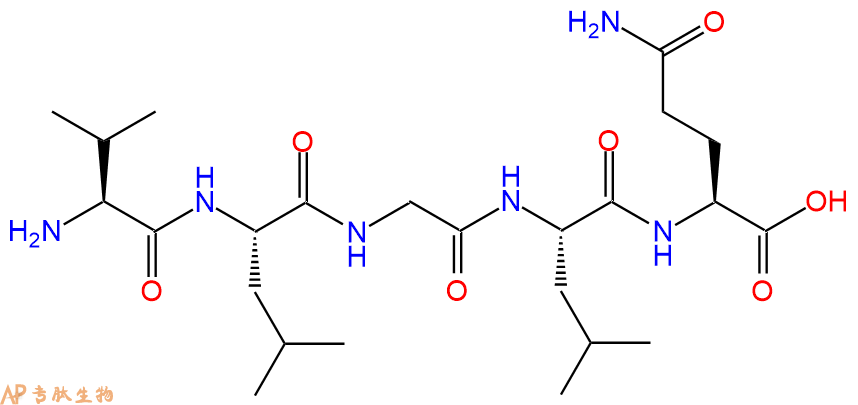 专肽生物产品H2N-Val-Leu-Gly-Leu-Gln-OH