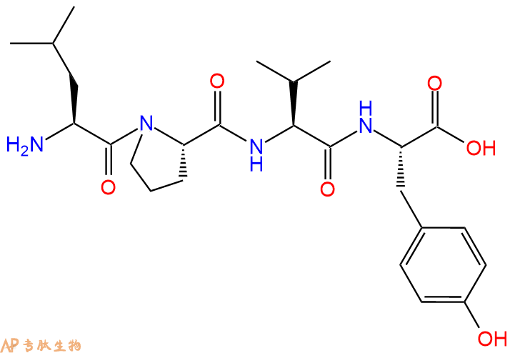专肽生物产品H2N-Leu-Pro-Val-Tyr-OH