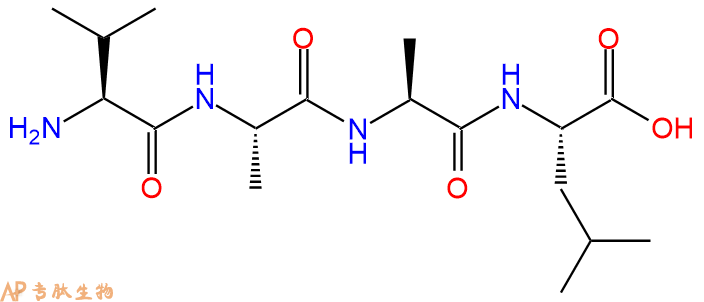 专肽生物产品H2N-Val-Ala-Ala-Leu-OH