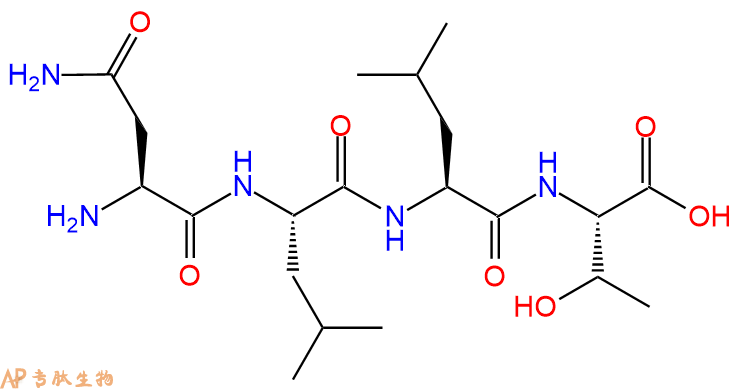 专肽生物产品H2N-Asn-Leu-Leu-Thr-OH