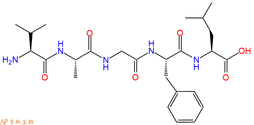 专肽生物产品H2N-Val-Ala-Gly-Phe-Leu-OH