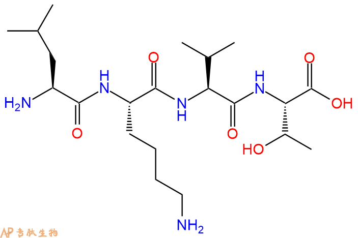 专肽生物产品H2N-Leu-Lys-Val-Thr-OH