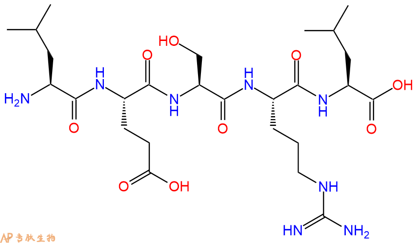 专肽生物产品H2N-Leu-Glu-Ser-Arg-Leu-OH