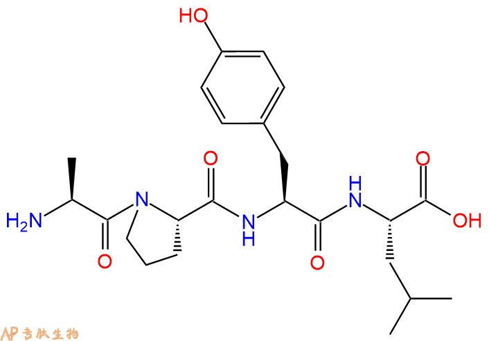 专肽生物产品H2N-Ala-Pro-Tyr-Leu-OH