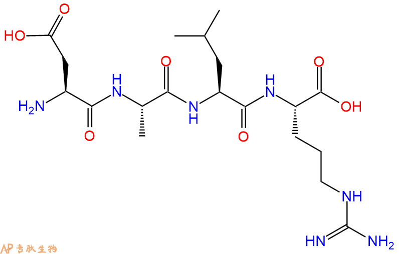 专肽生物产品H2N-Asp-Ala-Leu-Arg-OH
