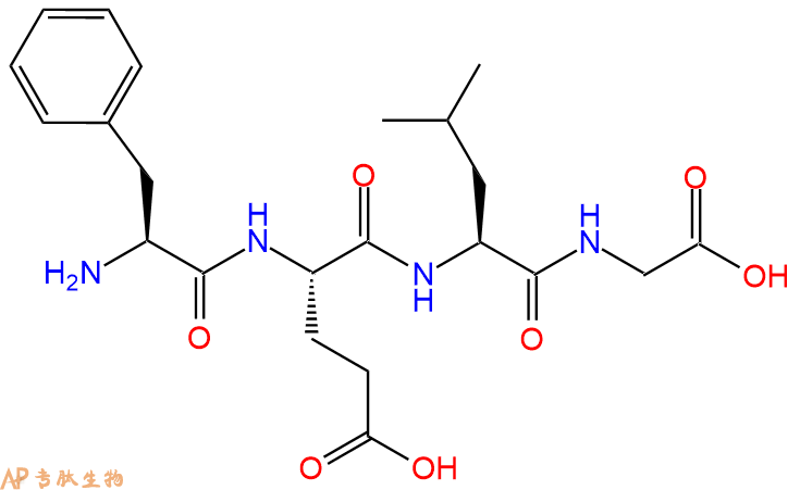 专肽生物产品H2N-Phe-Glu-Leu-Gly-OH