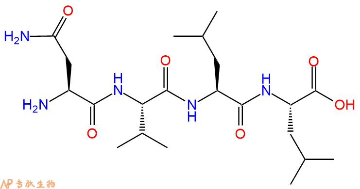 专肽生物产品H2N-Asn-Val-Leu-Leu-OH