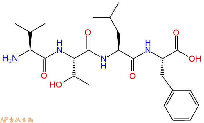 专肽生物产品H2N-Val-Thr-Leu-Phe-OH