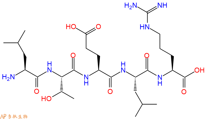 专肽生物产品H2N-Leu-Thr-Glu-Leu-Arg-OH